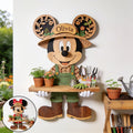 Personalized Wooden Mouse Floating Shelf Custom Name Garden Gift Wooden Floating Shelf GradoCreations