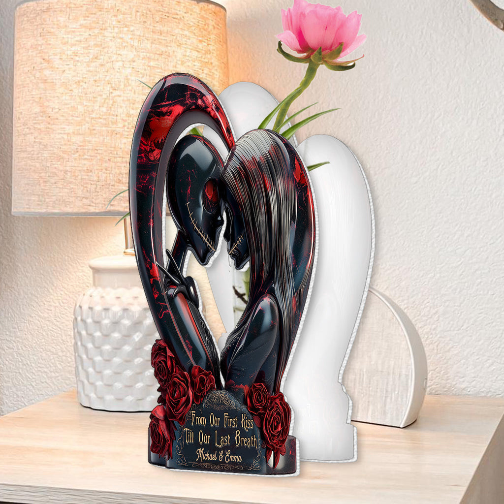 Personalized Acrylic Flower Vase Custom Shape for Couples Gift Custom Shape Acrylic Flower Vase GradoCreations