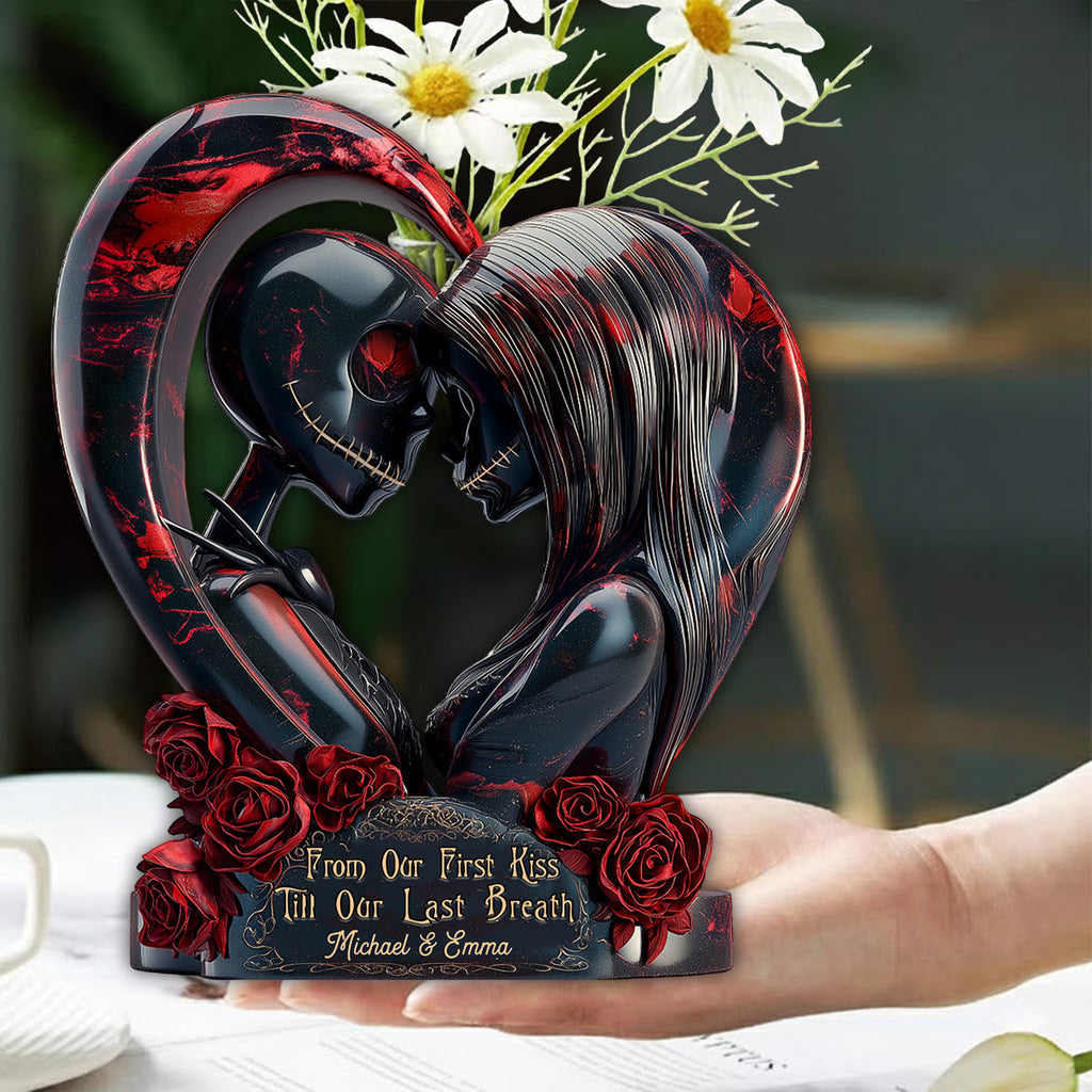 Personalized Acrylic Flower Vase Custom Shape for Couples Gift Custom Shape Acrylic Flower Vase GradoCreations