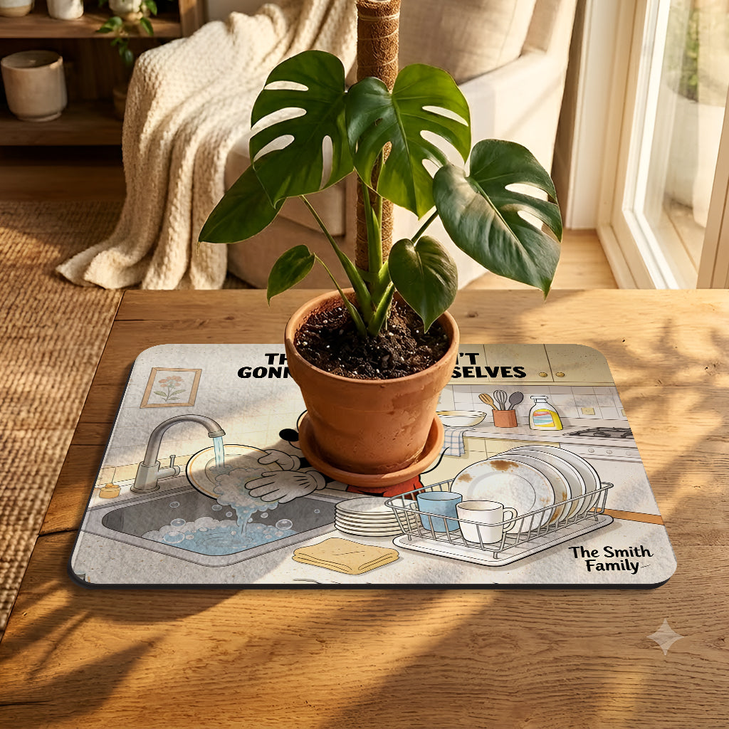 Personalized Disney Mouse Drying Mat Custom Name Gift Drying Mat GradoCreations