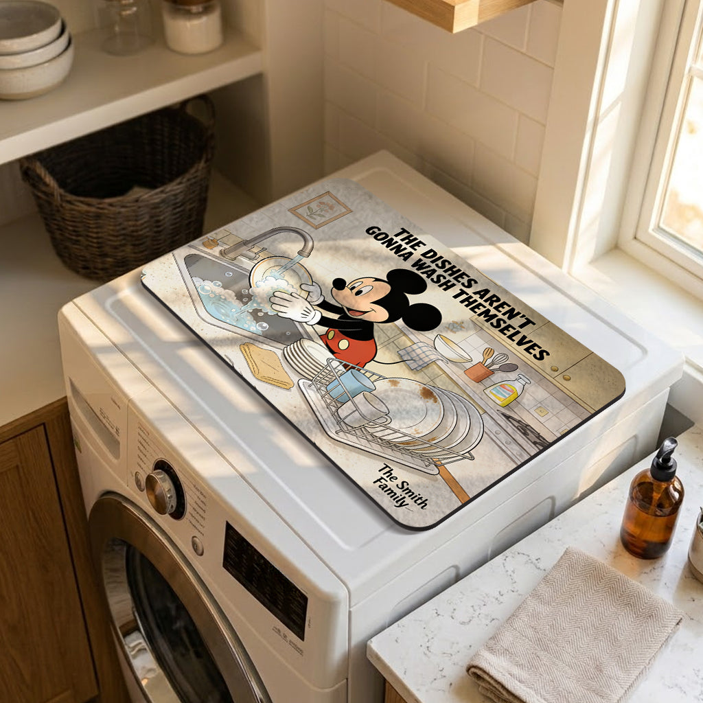 Personalized Disney Mouse Drying Mat Custom Name Gift Drying Mat GradoCreations