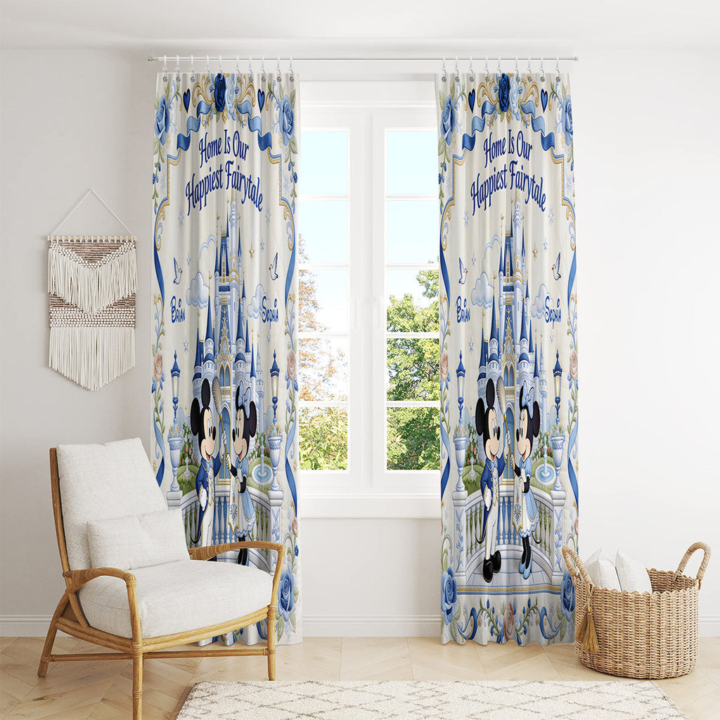 Personalized Mickey Mouse Blackout Curtains for Kids Room - Fairytale Design Window Curtains GradoCreations
