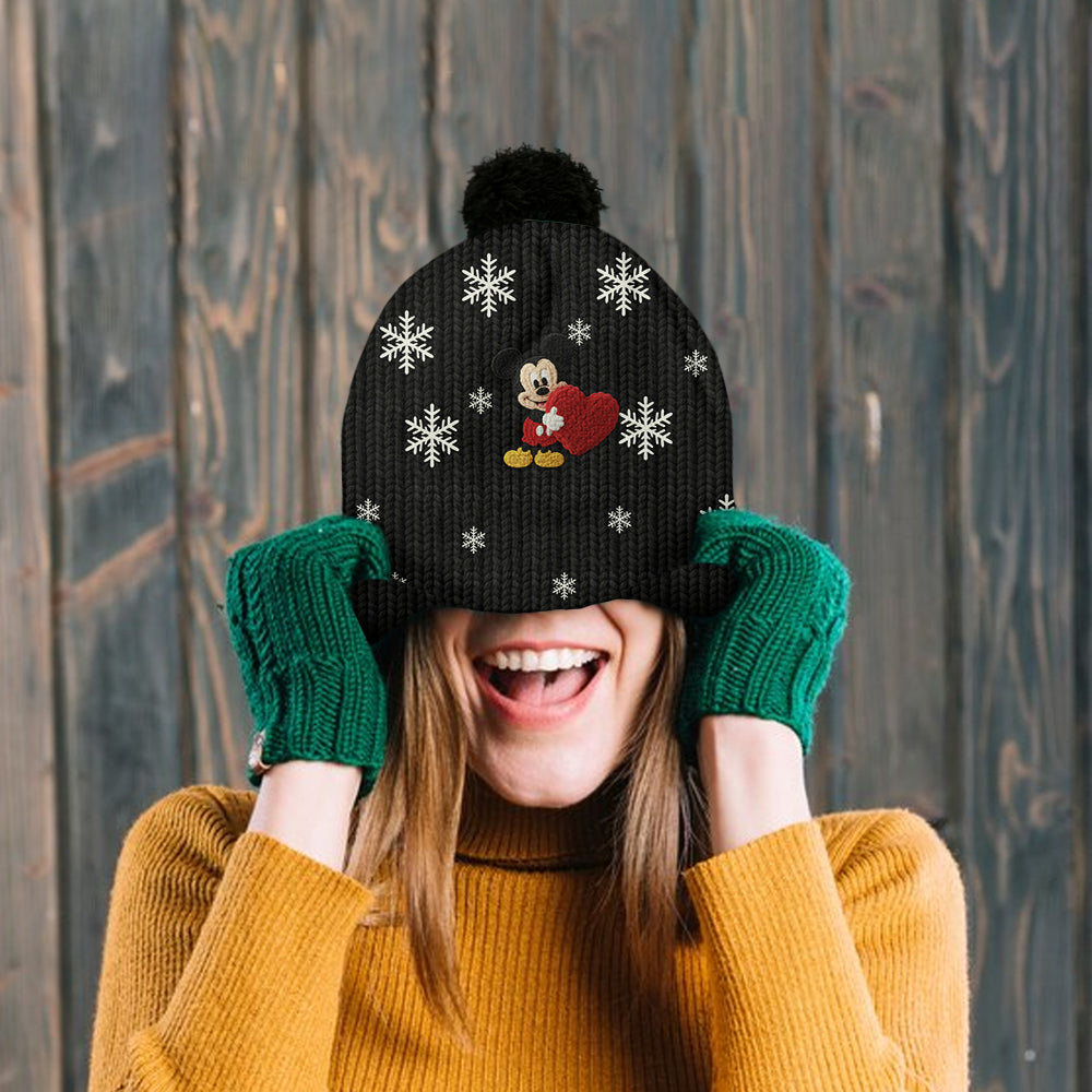 Personalized Mickey Mouse Beanie Hat Custom Name Gift for Kids Beanie Hat GradoCreations