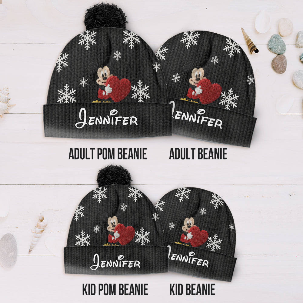 Personalized Mickey Mouse Beanie Hat Custom Name Gift for Kids Beanie Hat GradoCreations