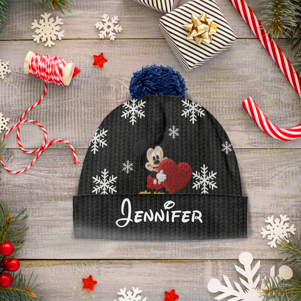 Personalized Mickey Mouse Beanie Hat Custom Name Gift for Kids Beanie Hat GradoCreations