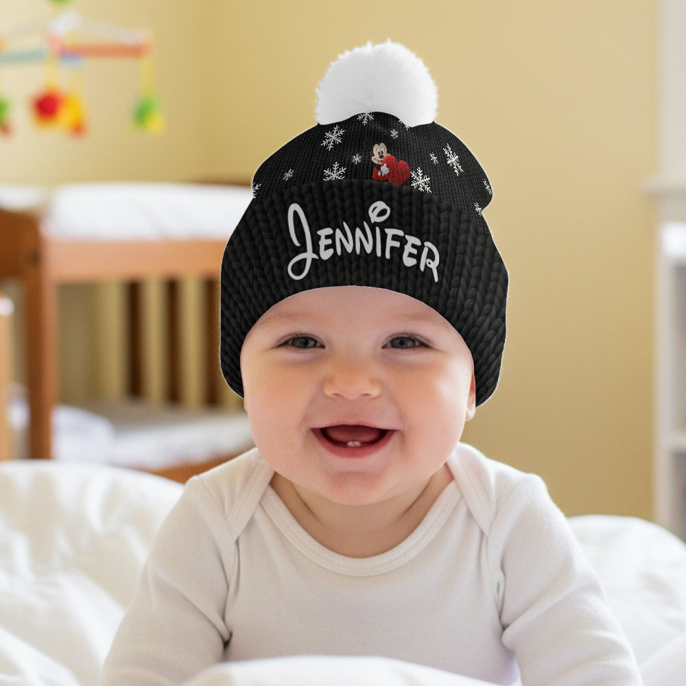 Personalized Mickey Mouse Beanie Hat Custom Name Gift for Kids Beanie Hat GradoCreations