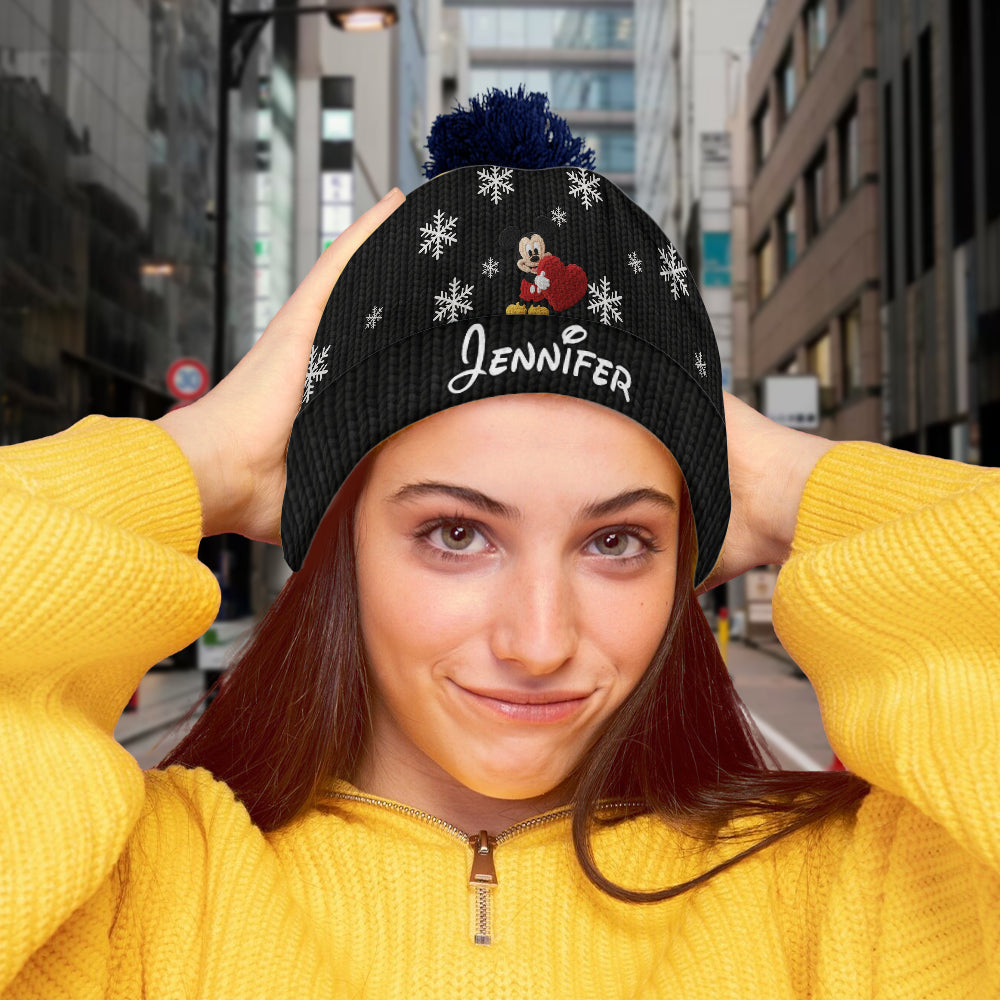 Personalized Mickey Mouse Beanie Hat Custom Name Gift for Kids Beanie Hat GradoCreations