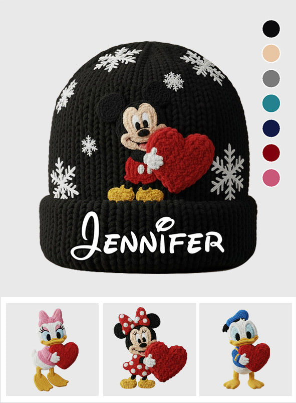 Personalized Mickey Mouse Beanie Hat Custom Name Gift for Kids Beanie Hat GradoCreations