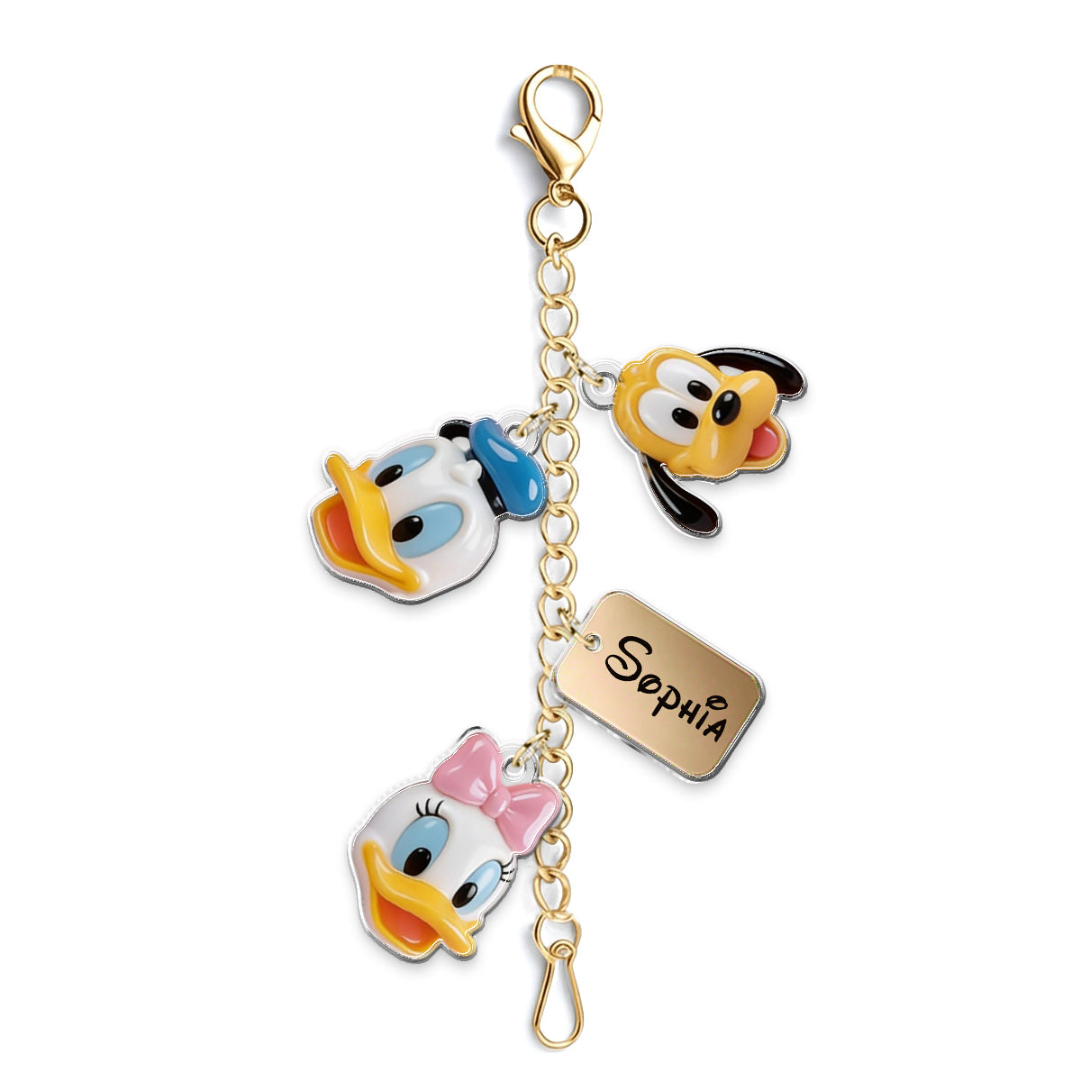 Personalized Dangling Charm Set for Phone Cases - Custom Acrylic Keychain Gift Dangling Charms GradoCreations