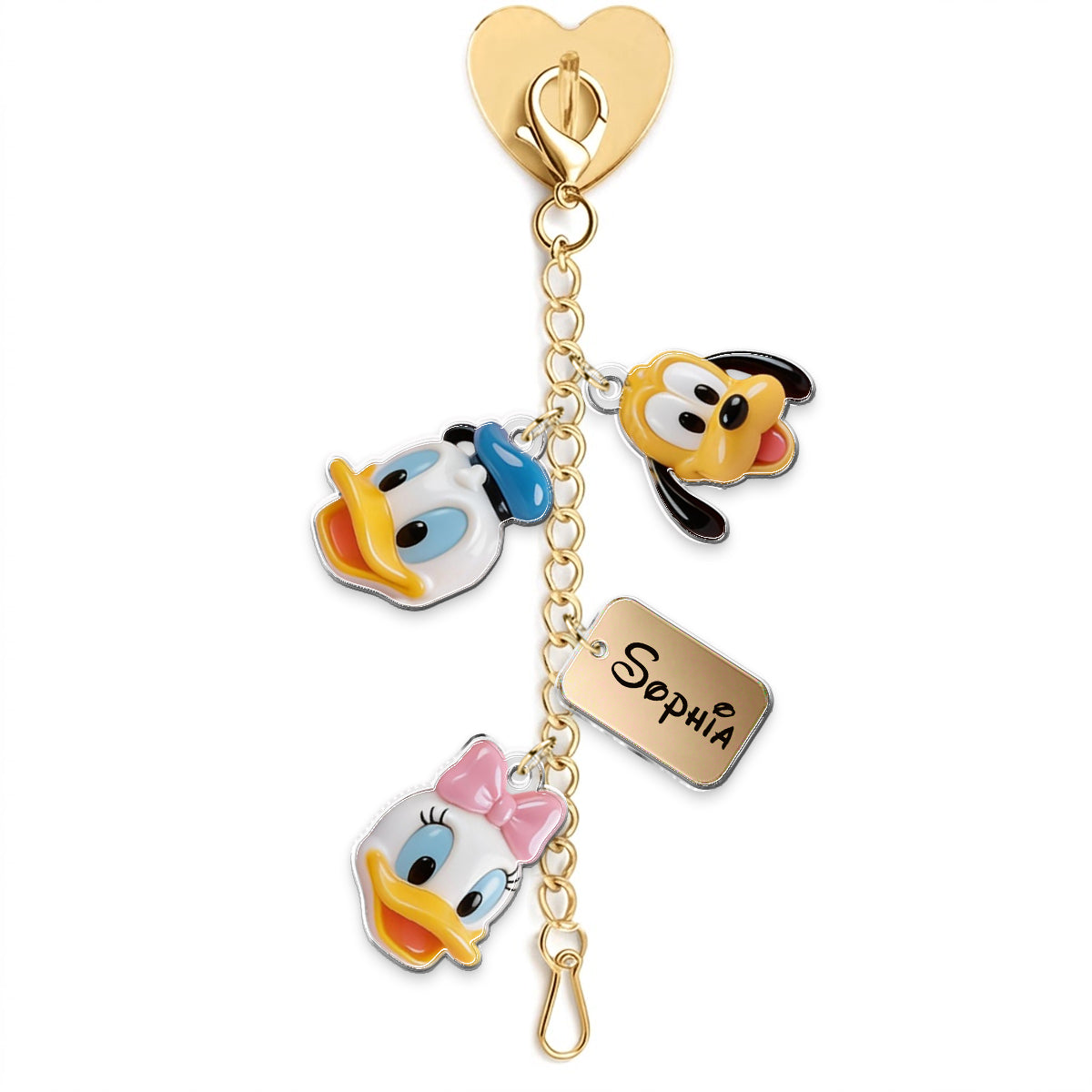 Personalized Dangling Charm Set for Phone Cases - Custom Acrylic Keychain Gift Dangling Charms GradoCreations