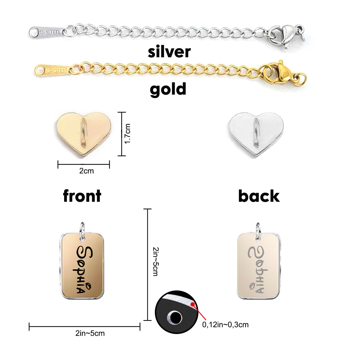 Personalized Dangling Charm Set for Phone Cases - Custom Acrylic Keychain Gift Dangling Charms GradoCreations