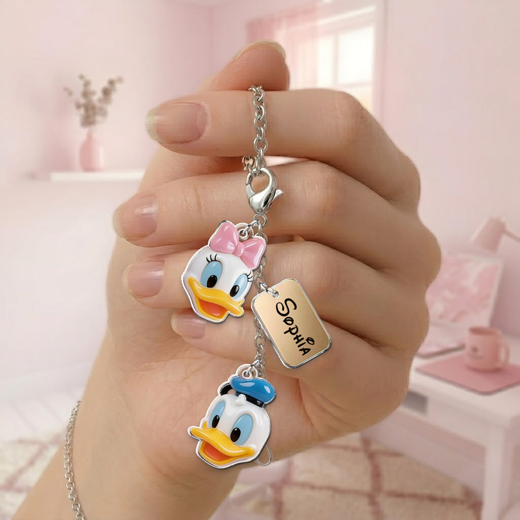 Personalized Dangling Charm Set for Phone Cases - Custom Acrylic Keychain Gift Dangling Charms GradoCreations