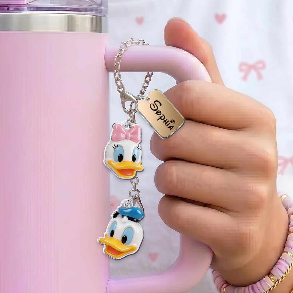 Personalized Dangling Charm Set for Phone Cases - Custom Acrylic Keychain Gift Dangling Charms GradoCreations