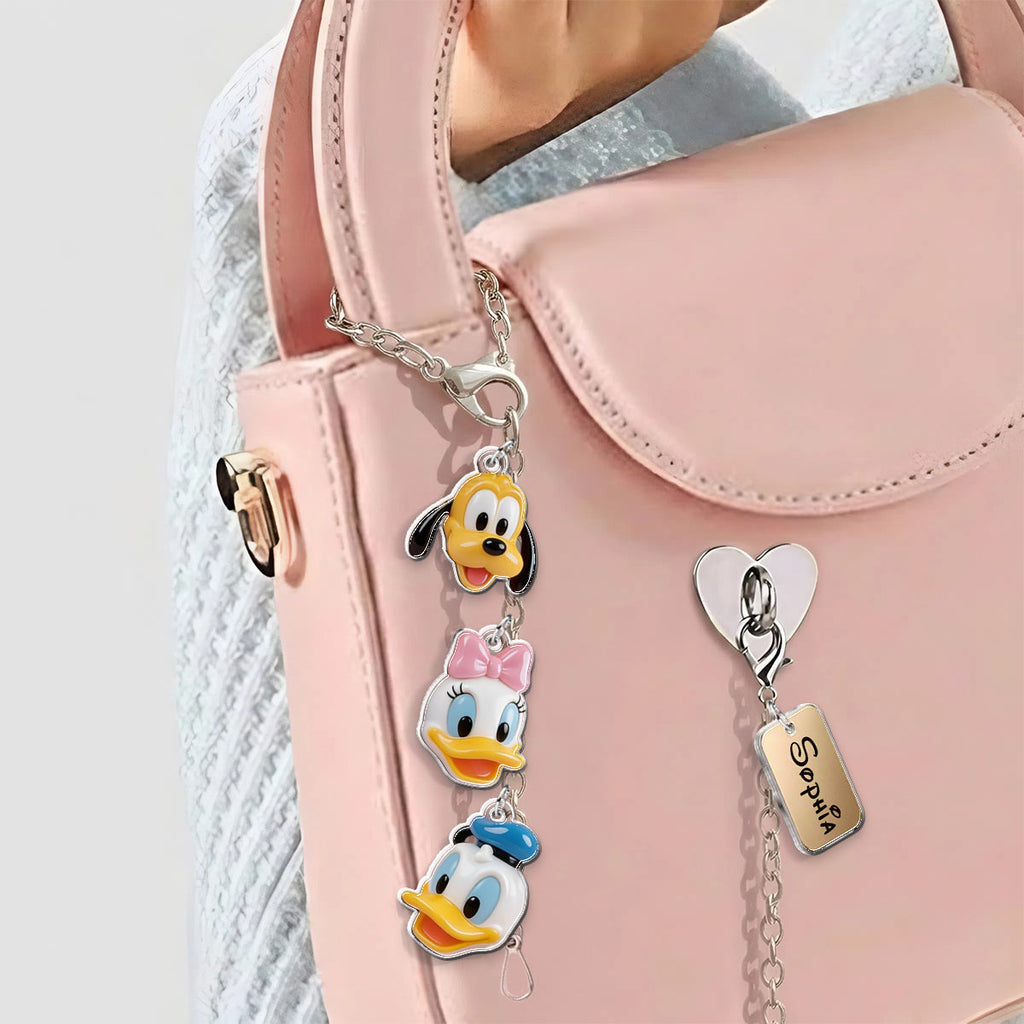 Personalized Dangling Charm Set for Phone Cases - Custom Acrylic Keychain Gift Dangling Charms GradoCreations