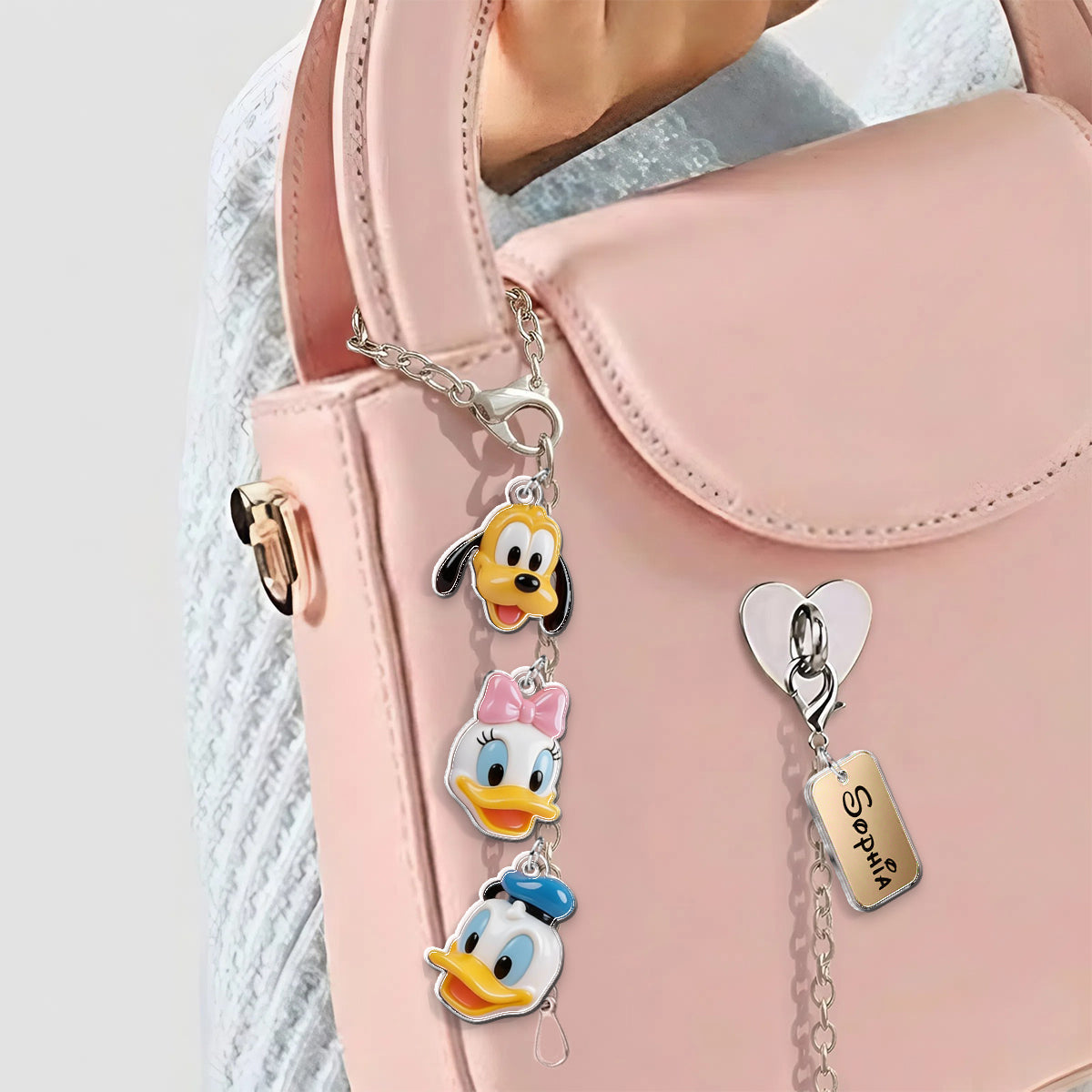 Personalized Dangling Charm Set for Phone Cases - Custom Acrylic Keychain Gift Dangling Charms GradoCreations