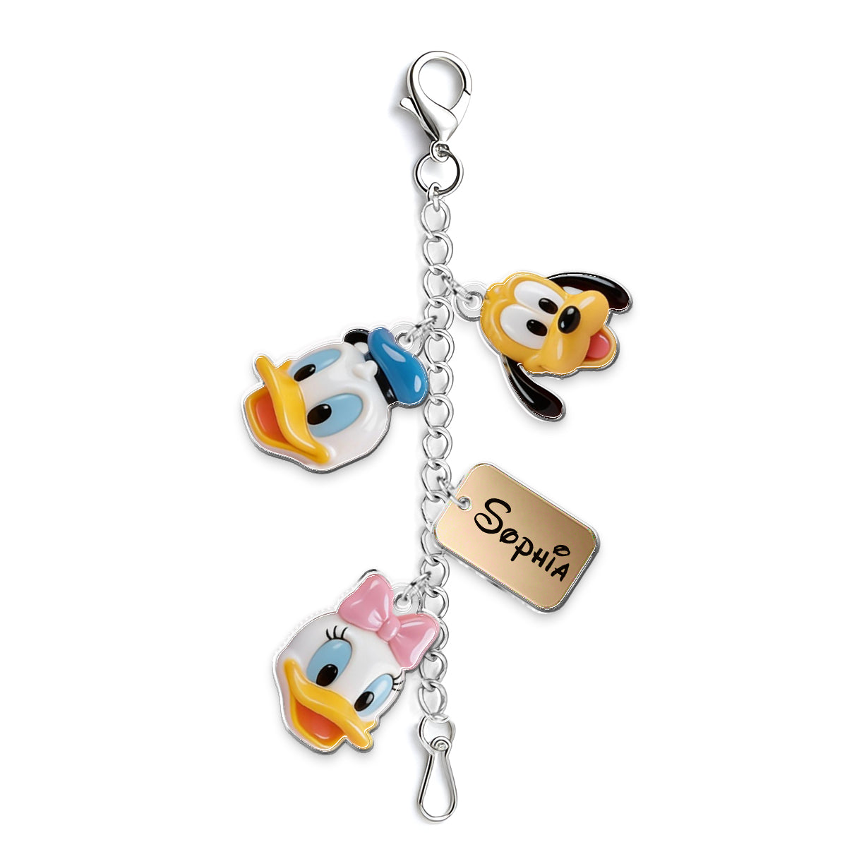 Personalized Dangling Charm Set for Phone Cases - Custom Acrylic Keychain Gift Dangling Charms GradoCreations