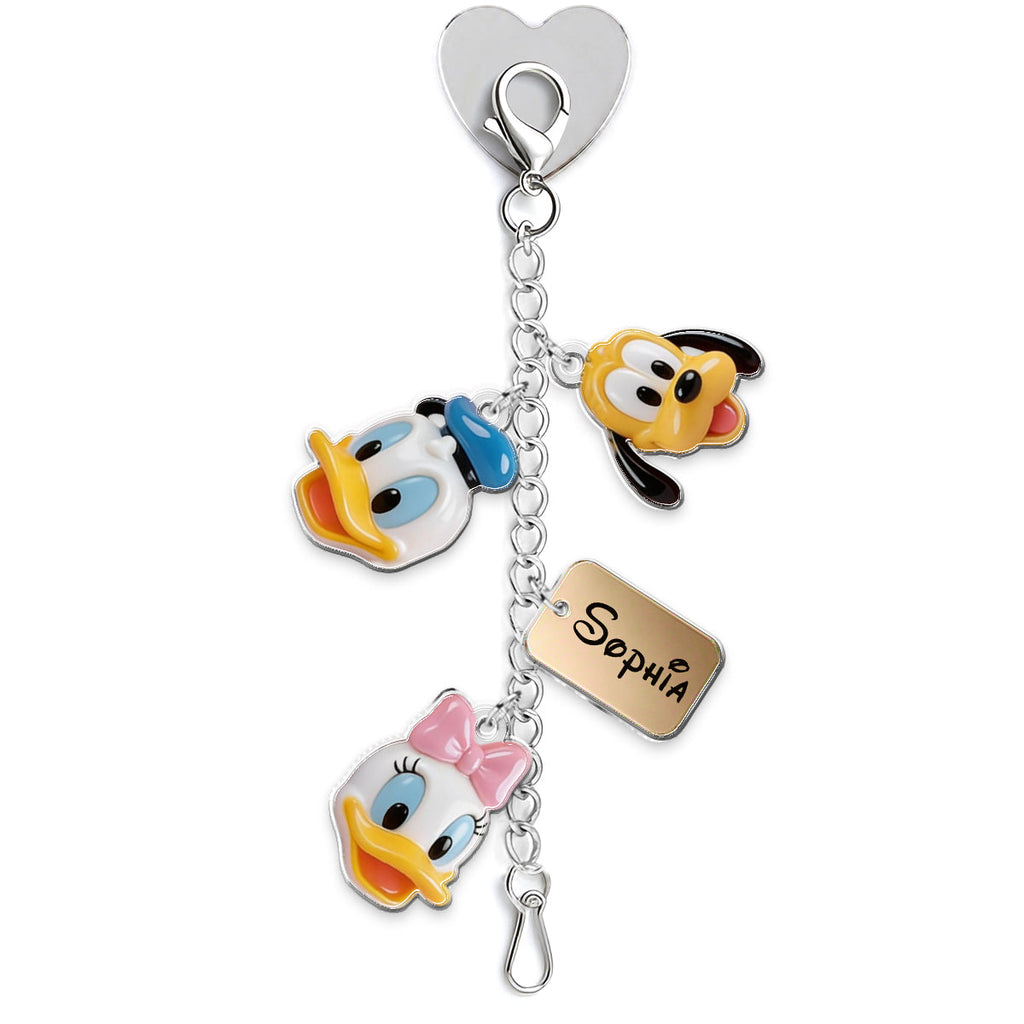 Personalized Dangling Charm Set for Phone Cases - Custom Acrylic Keychain Gift Dangling Charms GradoCreations