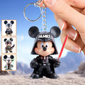 Personalized Mickey Mouse Darth Vader Keychain Custom Name Gift Keychain GradoCreations