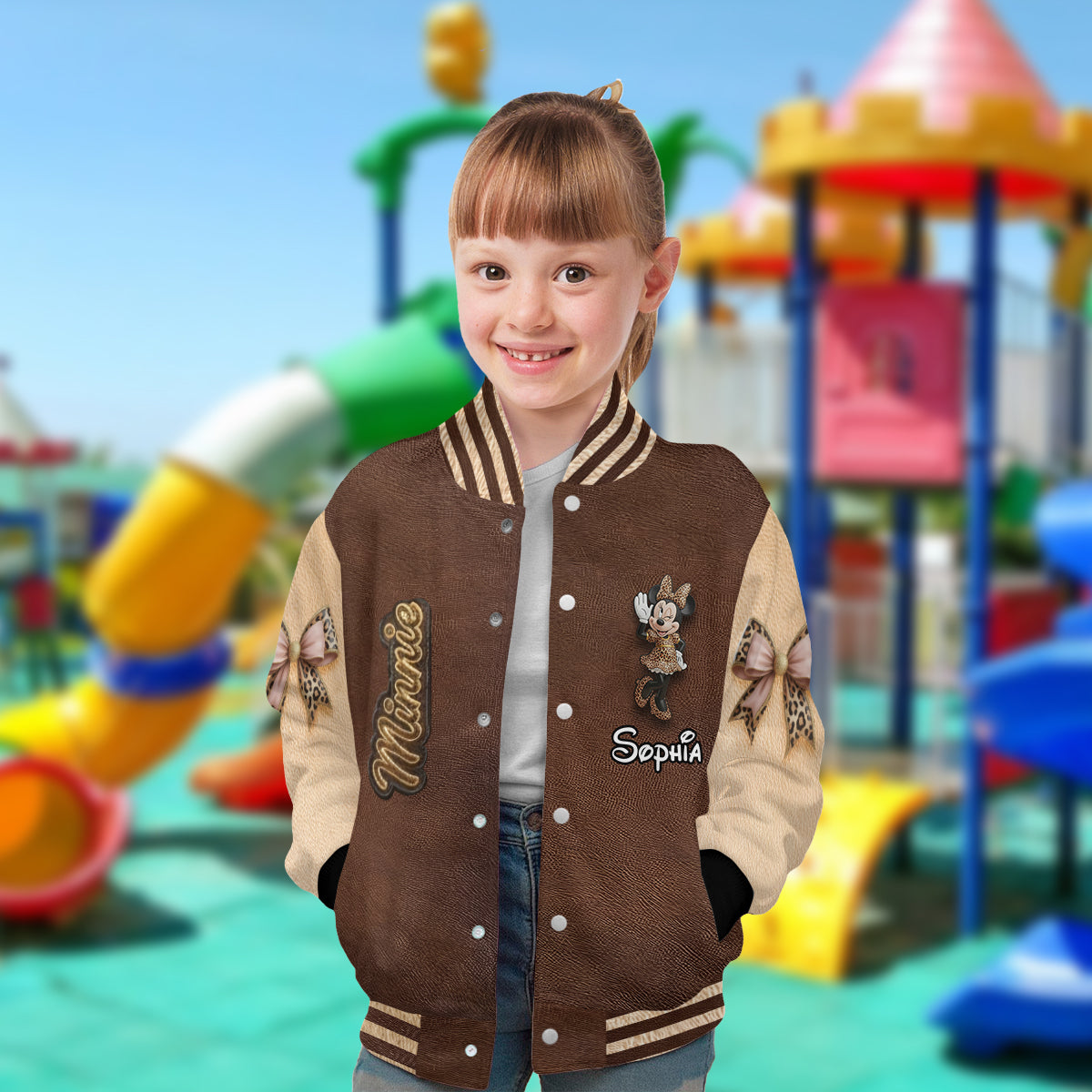 Personalized Leopard Varsity Jacket with Custom Name for Girls Varsity Jacket GradoCreations