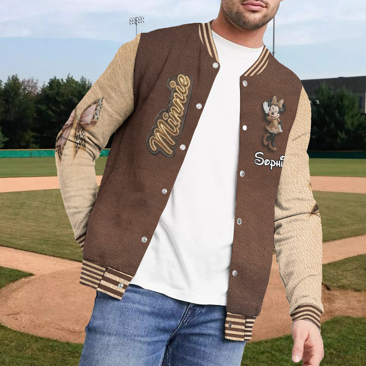 Personalized Leopard Varsity Jacket with Custom Name for Girls Varsity Jacket GradoCreations