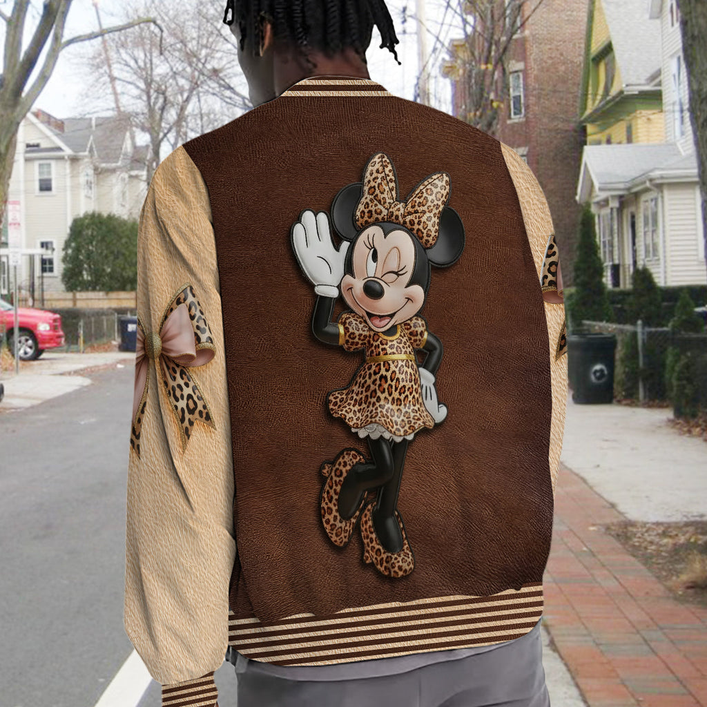 Personalized Leopard Varsity Jacket with Custom Name for Girls Varsity Jacket GradoCreations