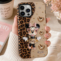 Personalized Leopard Phone Case with Custom Name Gift for Her Phone Case GradoCreations