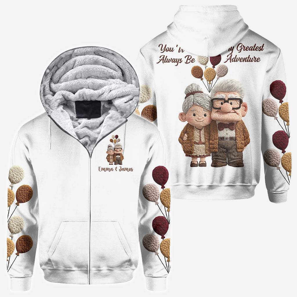 Personalized All Over Shirt with 'My Greatest Adventure' Design for Couples All Over Shirt GradoCreations