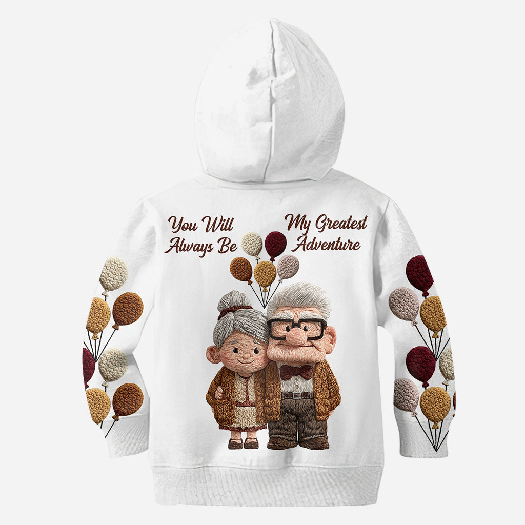Personalized All Over Shirt with 'My Greatest Adventure' Design for Couples All Over Shirt GradoCreations