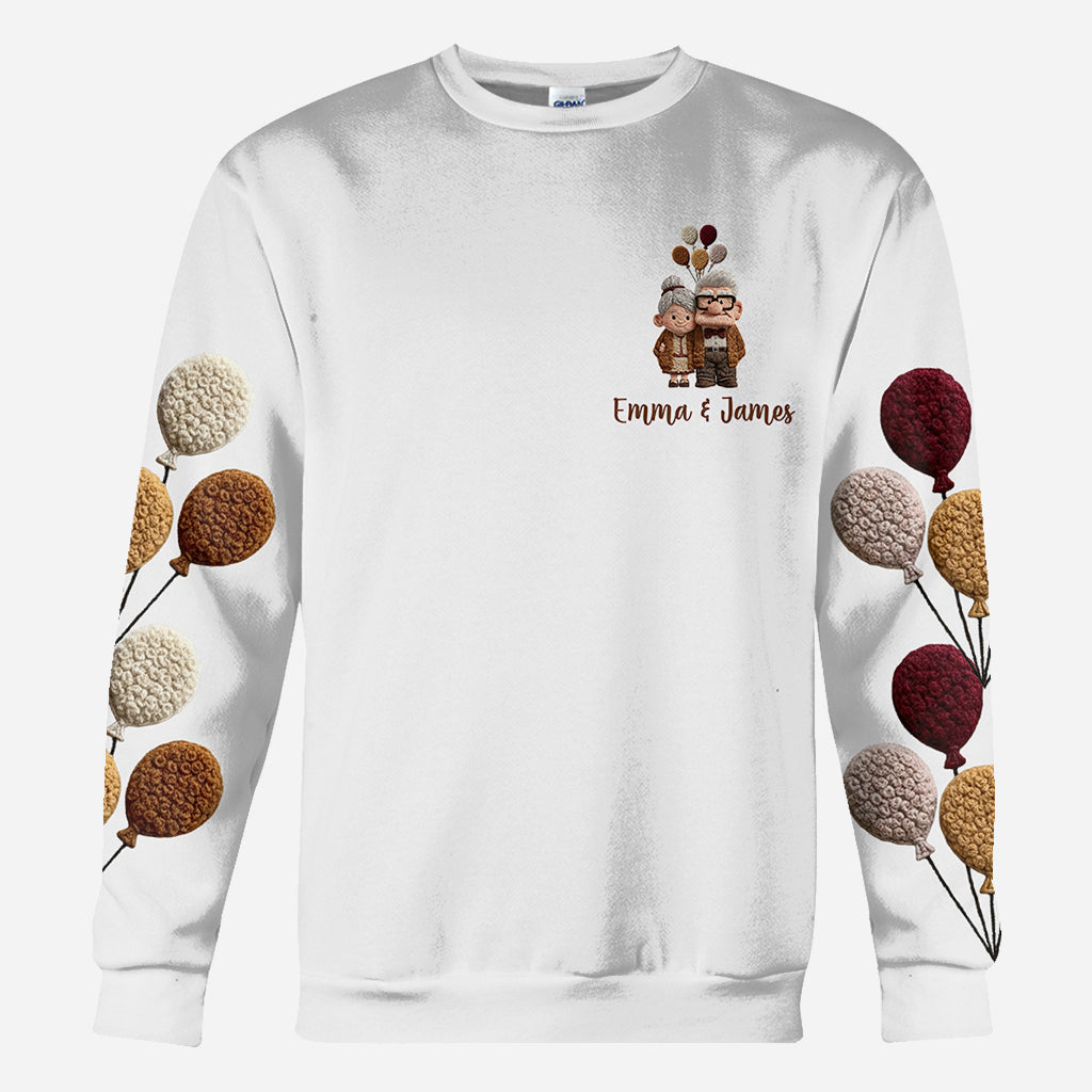 Personalized All Over Shirt with 'My Greatest Adventure' Design for Couples All Over Shirt GradoCreations
