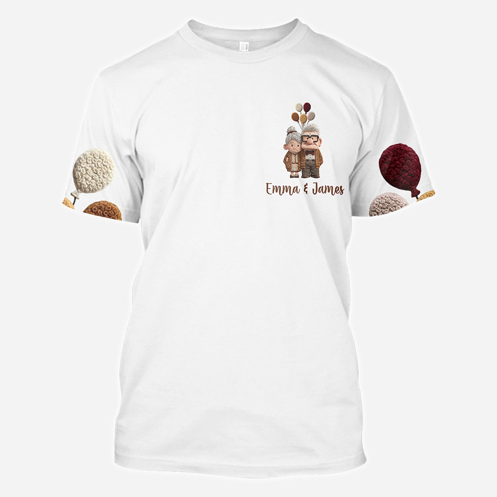 Personalized All Over Shirt with 'My Greatest Adventure' Design for Couples All Over Shirt GradoCreations