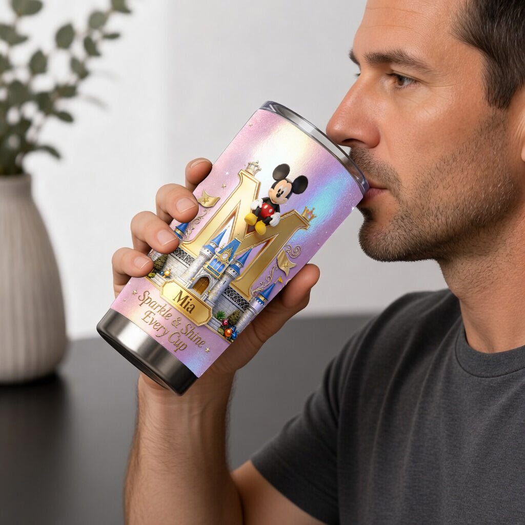 Personalized Disney Mickey Mouse Tumbler Custom Name Gift for Movie Fans Tumbler GradoCreations
