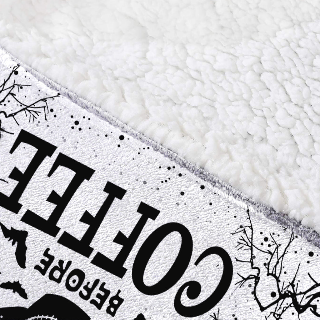 Personalized Nightmare Before Coffee Blanket Hoodie Gift Blanket Hoodie GradoCreations