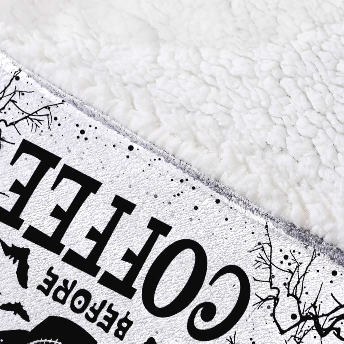 Personalized Nightmare Before Coffee Blanket Hoodie Gift Blanket Hoodie GradoCreations