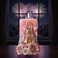 Personalized LED Flameless Candle Magical Castle Gift Flameless Candle GradoCreations