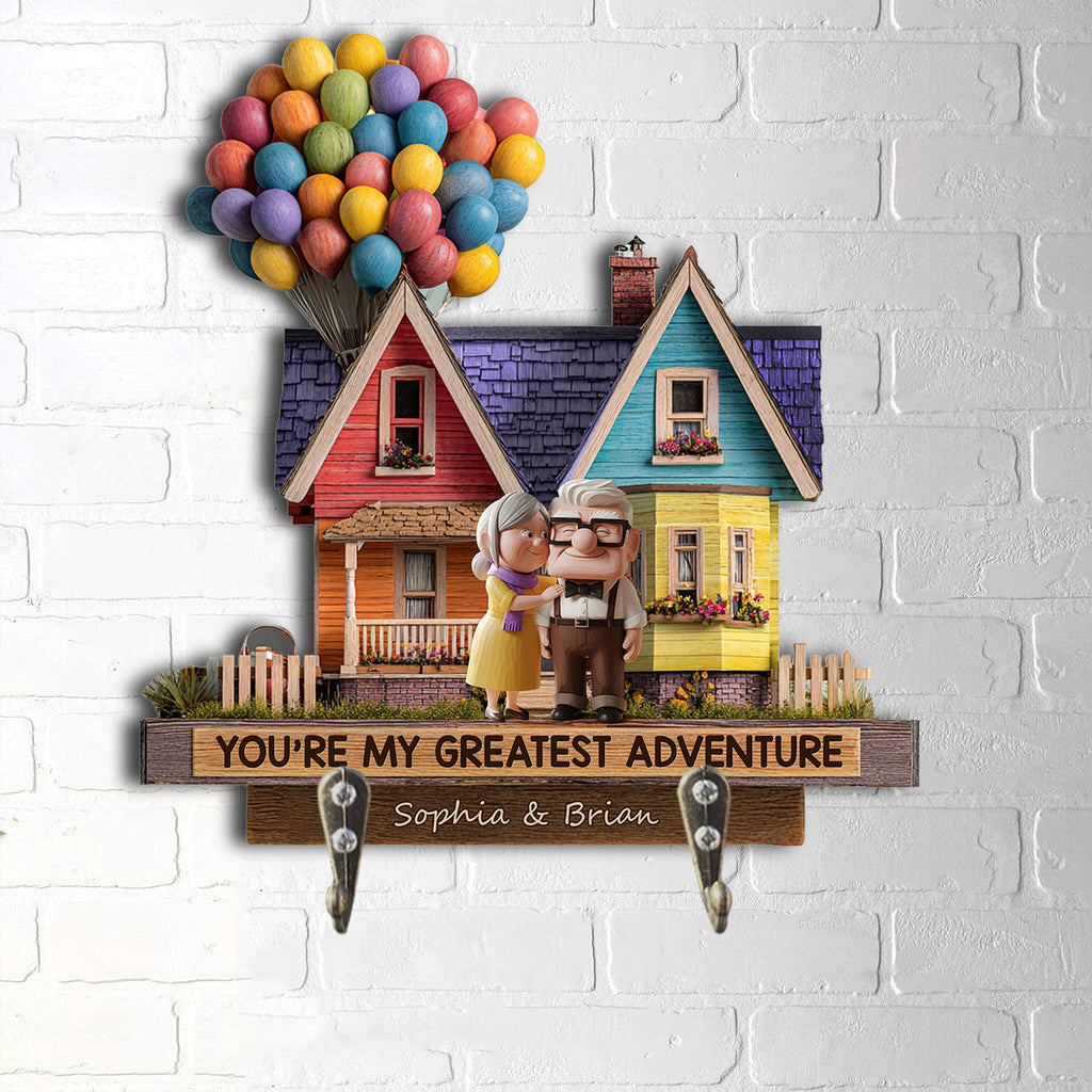 Personalized Couple Key Rack Custom Shape Home Decor Gift Custom Shaped Key Rack GradoCreations
