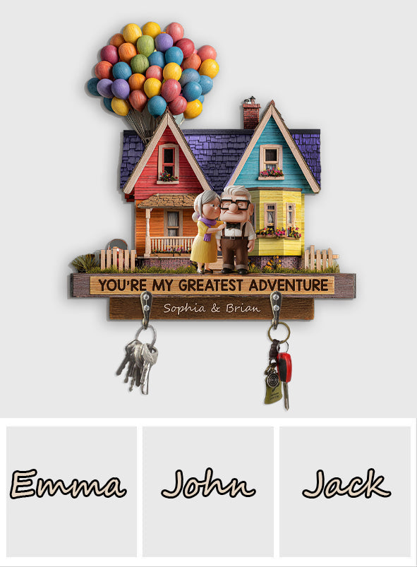 Personalized Couple Key Rack Custom Shape Home Decor Gift Custom Shaped Key Rack GradoCreations