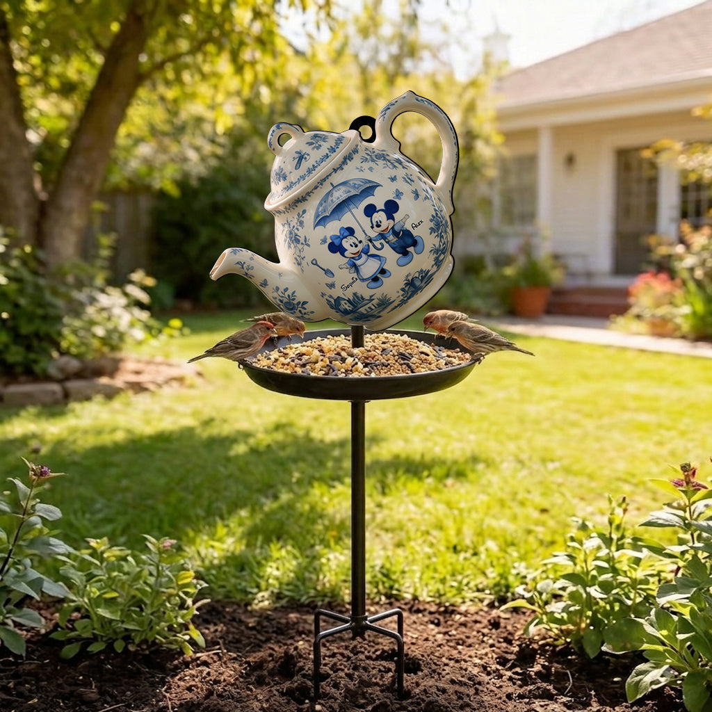 Personalized Bird Feeder and Bath Custom Garden Decor Gift Bird Feeder/ Bath GradoCreations