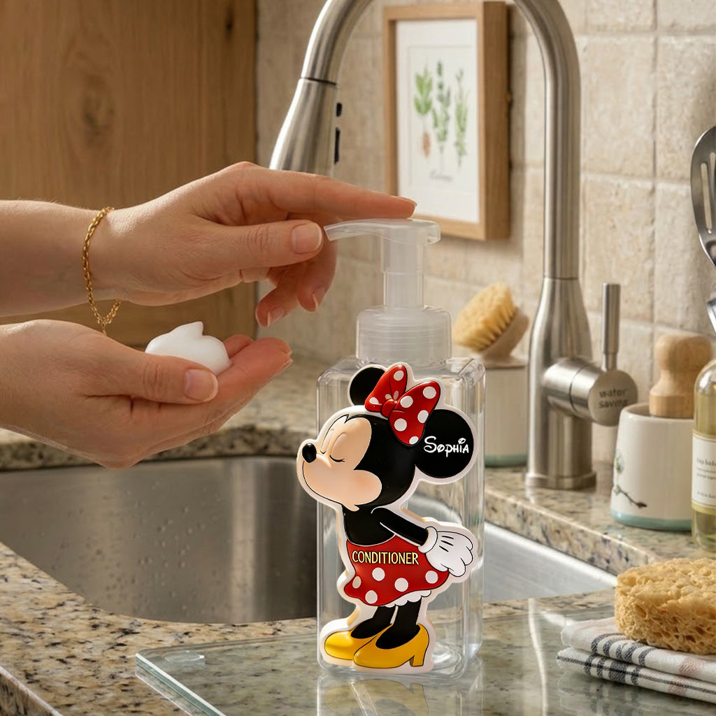 Personalized Mouse Shaped Pump Dispenser for Couples Pump Dispenser GradoCreations