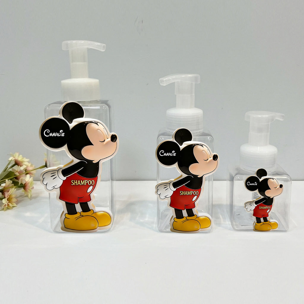 Personalized Mouse Shaped Pump Dispenser for Couples Pump Dispenser GradoCreations