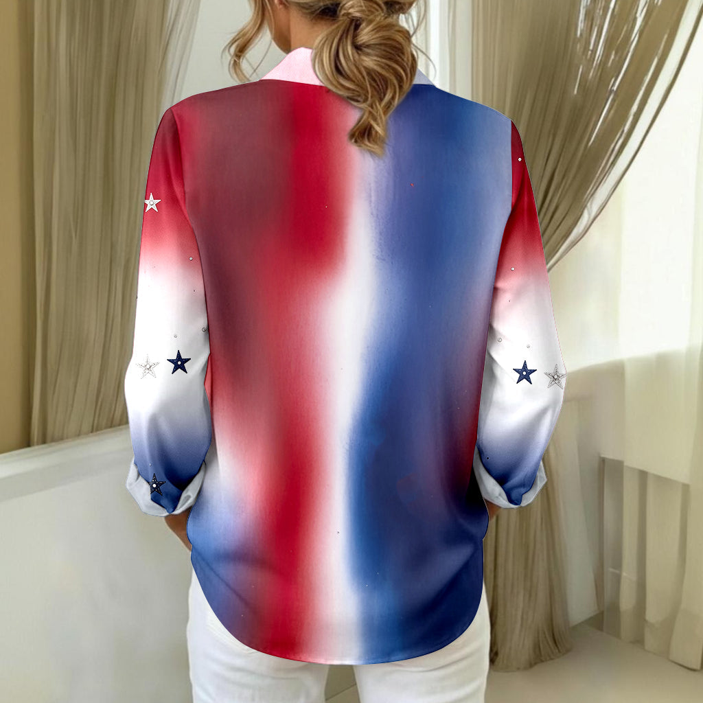 Personalized Mouse Button-Up Shirt USA 250th Anniversary Gift Button-Up Shirt GradoCreations