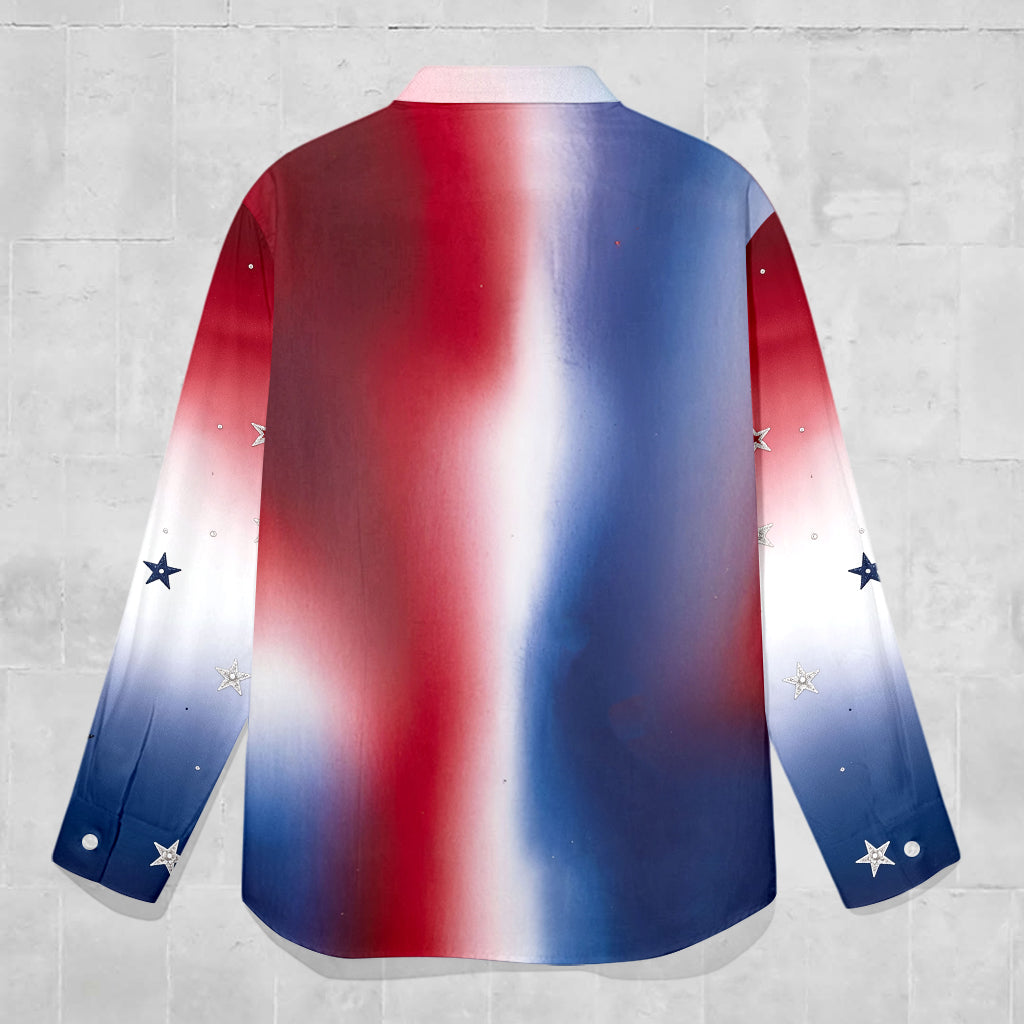 Personalized Mouse Button-Up Shirt USA 250th Anniversary Gift Button-Up Shirt GradoCreations