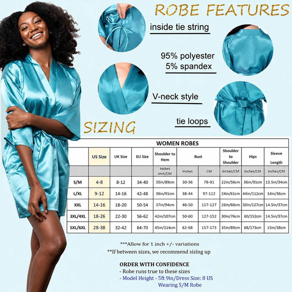 Personalized Satin Robe with 3D Nightmare Design for Couples Satin Robe GradoCreations