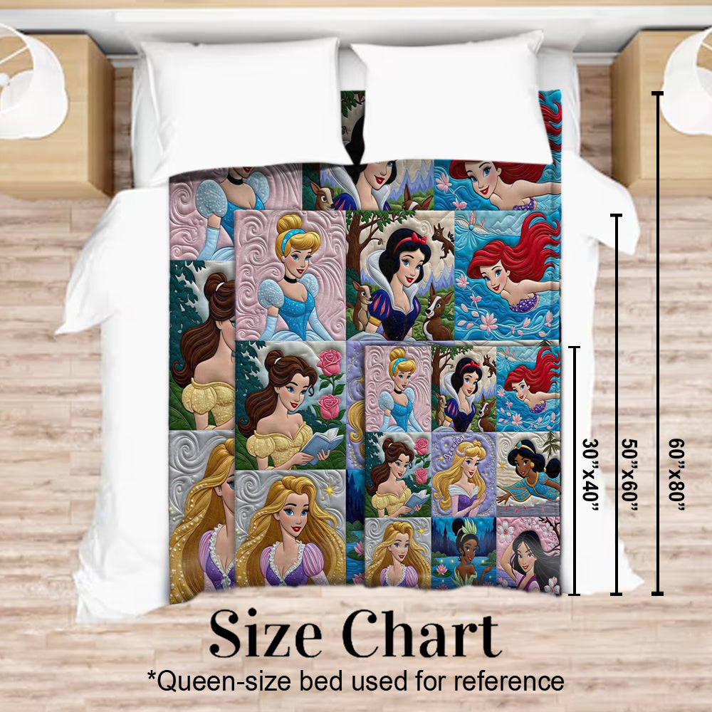 Personalized Disney Princess Mouse Blanket Custom Name Gift Blanket GradoCreations