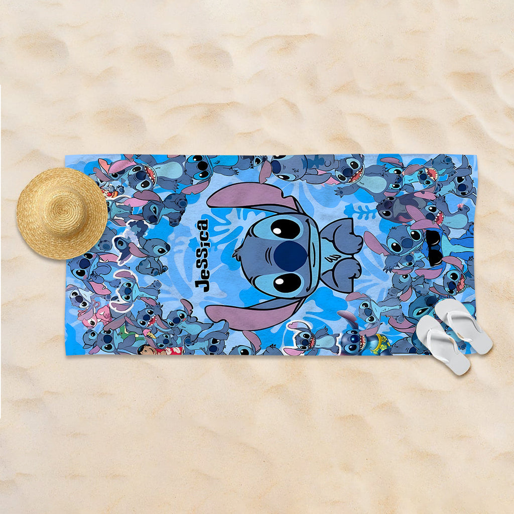 Personalized Quick-dry Beach Towel with Custom Name | Fun Summer Gift Beach Towel GradoCreations