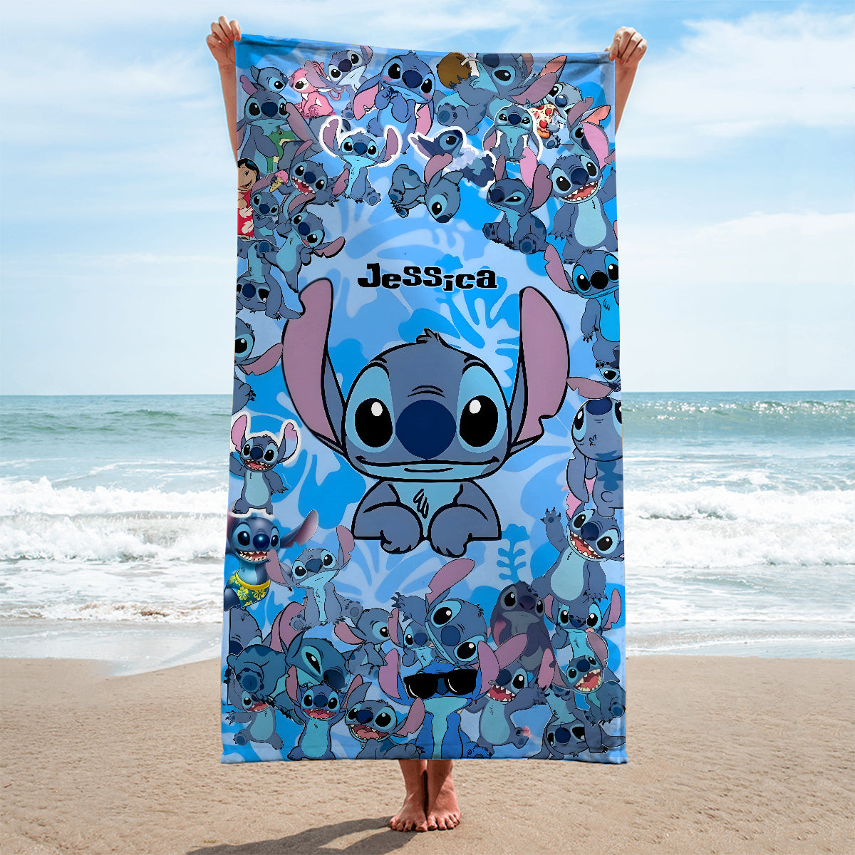 Personalized Quick-dry Beach Towel with Custom Name | Fun Summer Gift Beach Towel GradoCreations