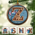 Personalized Layered Wooden Ornament Ohana Family Gift Layered Wood Ornament GradoCreations