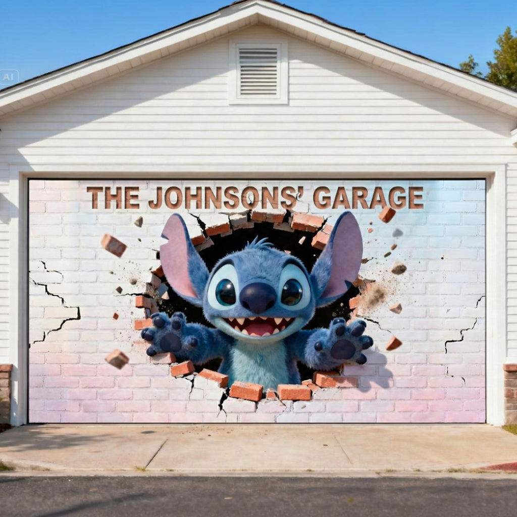 Personalized Garage Door Banner Custom Name Ohana Design Garage Door Banner GradoCreations