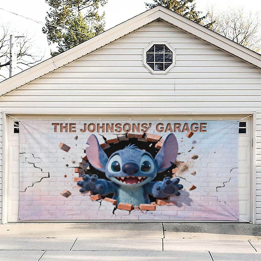 Personalized Garage Door Banner Custom Name Ohana Design Garage Door Banner GradoCreations