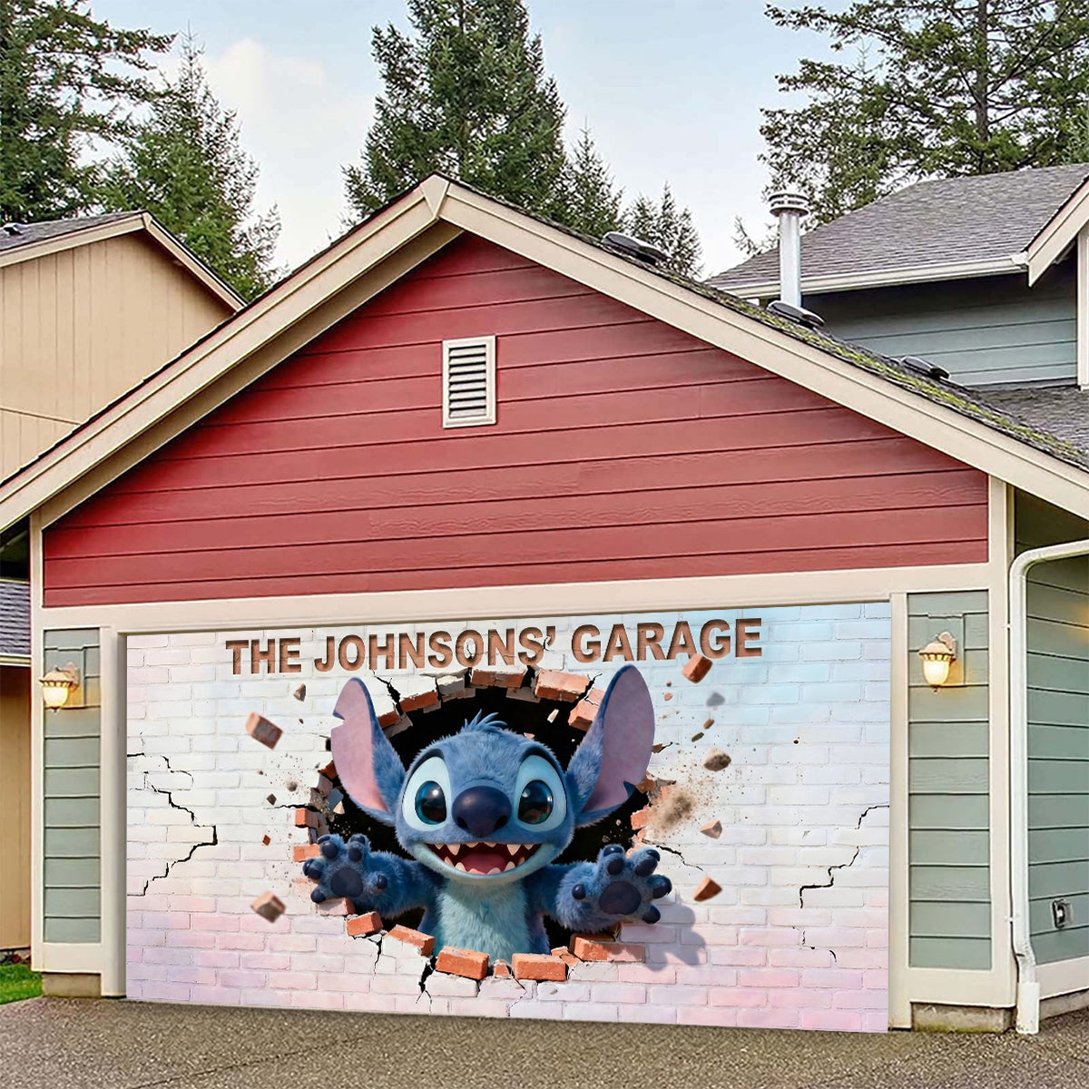 Personalized Garage Door Banner Custom Name Ohana Design Garage Door Banner GradoCreations