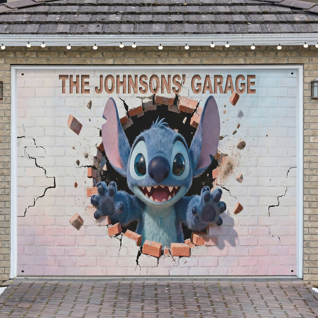 Personalized Garage Door Banner Custom Name Ohana Design Garage Door Banner GradoCreations